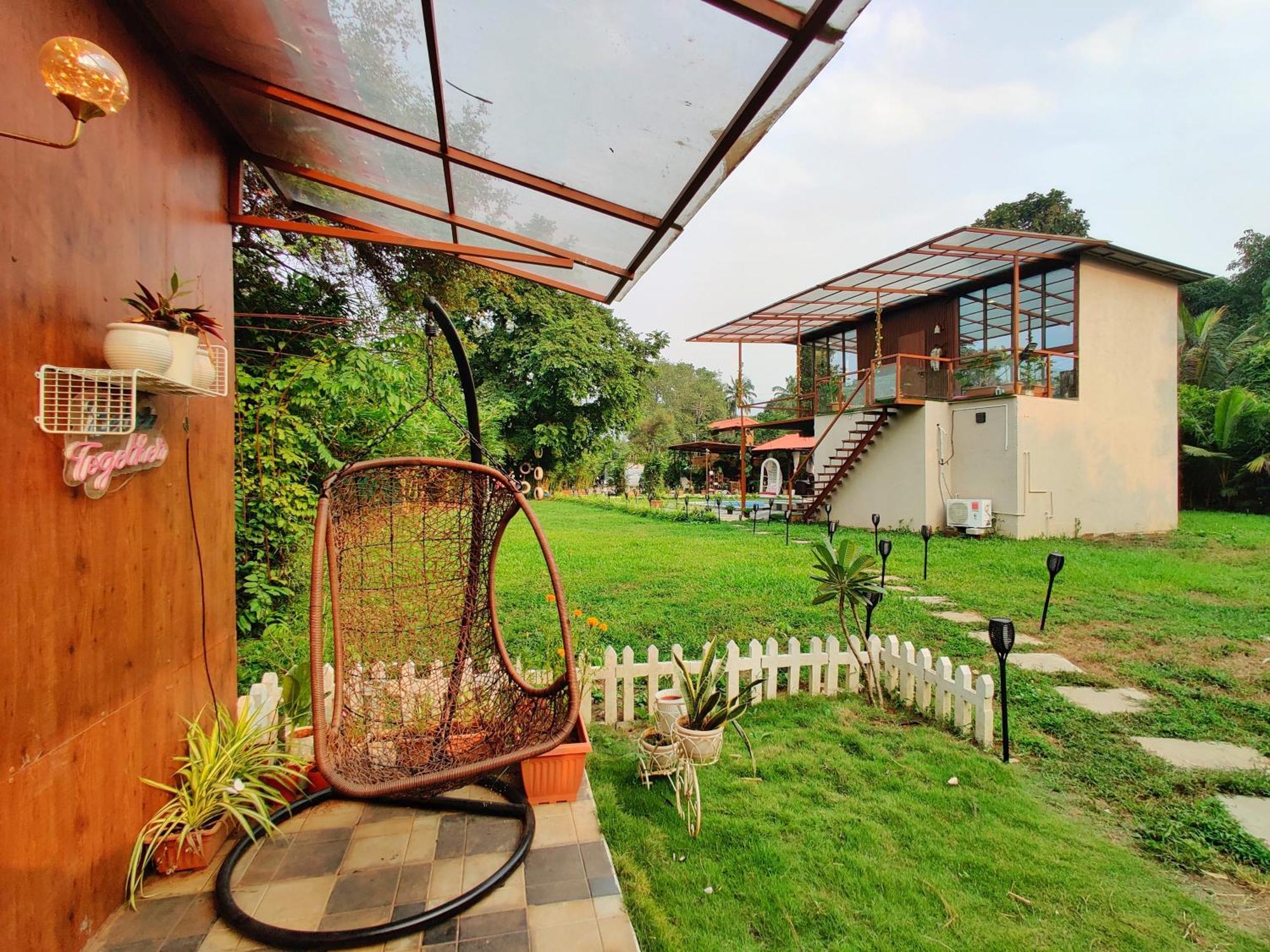Crystal Springs Villa - A Picture-Perfect Retreat W Pool, Hammock, Gazebo Karjat Exterior photo